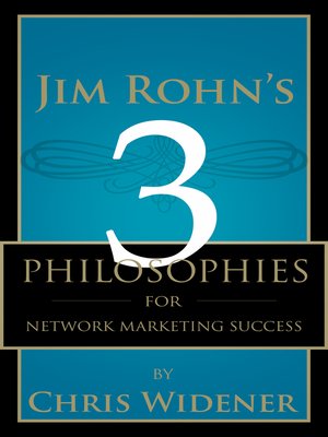 cover image of Jim Rohn's 3 Philosophies for Network Marketing Success